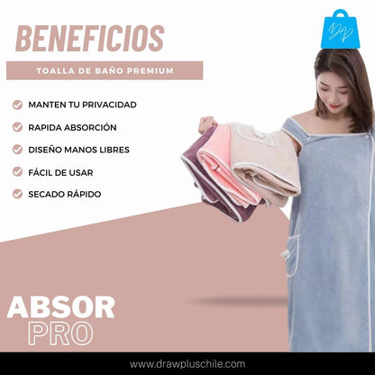 Toalla de baño estilo bata - AbsorPro ™