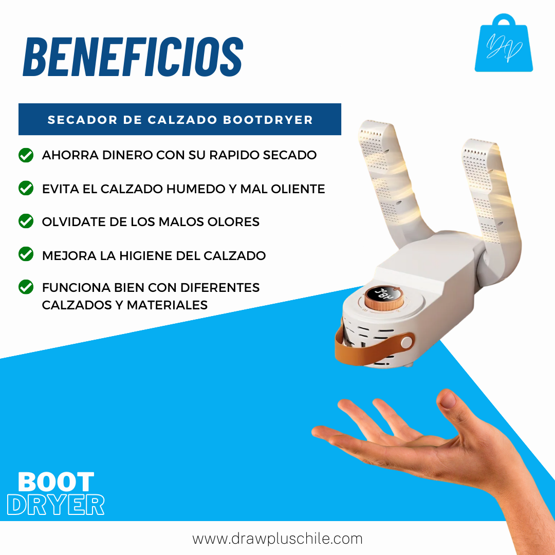 Secador de calzado BootDryer™ - Lleva 2 accesorios gratis.