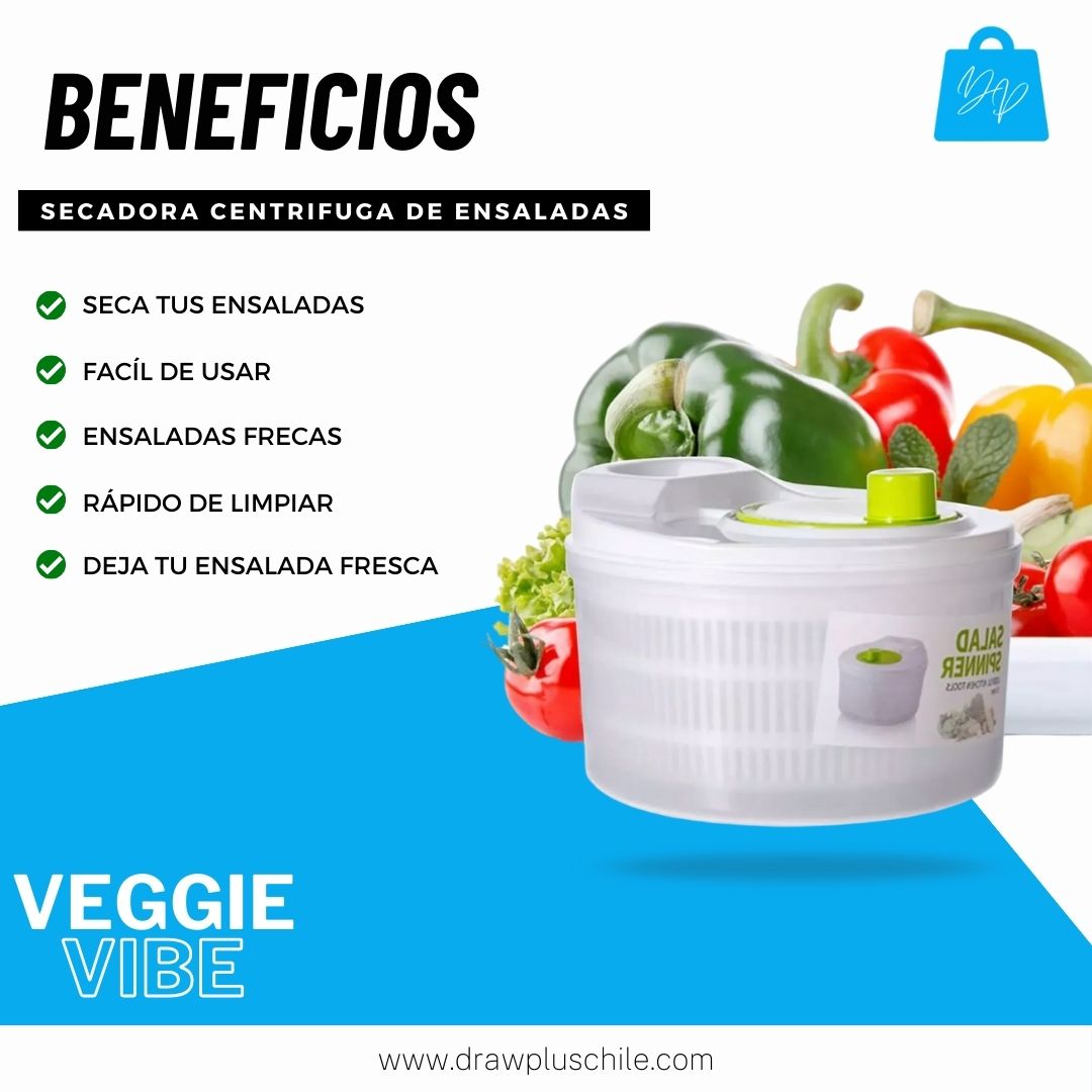 Secadora centrifuga de ensaladas - VeggieVibe™